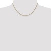 Black Bow Jewelry 1.25mm, 14k Yellow Gold, Solid Spiga Chain Necklace - 2 of 4