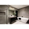 Bennington Collection 3-Bulb Glass Bath Fixture - Dimmable, Damp Rated, 22.25" Wide - 4 of 4