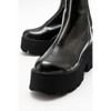 Ovil - Black Patent Platform Zip Boot (Women) black patent 7 Forever & Always Shoes US - 4 of 4