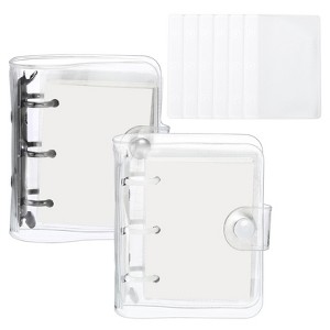 Unique Bargains PVC Transparent Durable Minimalist Binder - 1 of 4