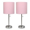 Creekwood Home Contemporary Bedside Table Lamp with Power Outlet - 4 of 4