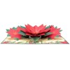 Paper Love  Poinsettia Flower Pop Up Christmas Card - 4 of 4