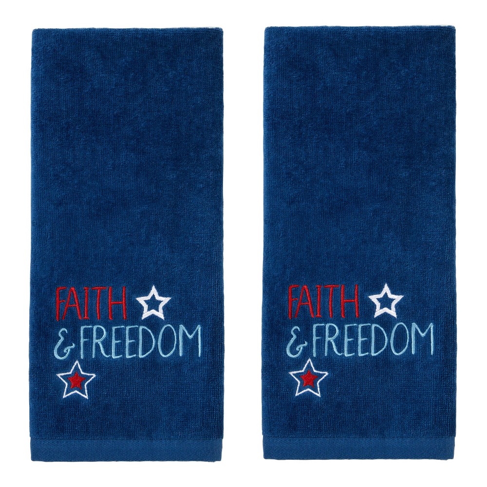 Photos - Towel 2pc Faith and Freedom Hand  Set - SKL Home