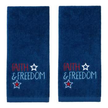2pc Faith and Freedom Hand Towel Set - SKL Home