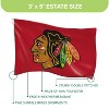 NHL Chicago Blackhawks 3' x 5' Outdoor Durable Flag with Grommets, Heavy Duty Flag & Banner for Outdoor Garden Patio, Indoor Wall Decor Flag - 3 of 4
