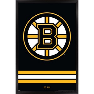 Trends International NHL Boston Bruins - Logo 21 Framed Wall Poster Prints - 1 of 4