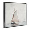 Stupell Industries Sailboat Foggy Weather Clouds Ocean Waves Crashing Black Framed Giclee Art - 3 of 4