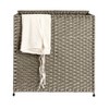 Handwoven Laundry Hamper, Synthetic Rattan Clothes Laundry Basket with Lid and Handles, Foldable, Removable Liner Bag - 4 of 4