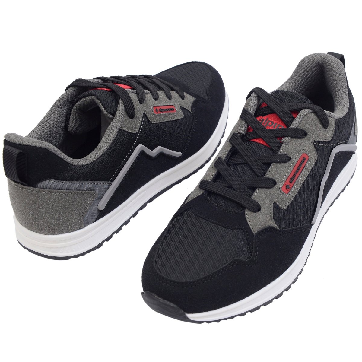 Мужские Alpine Swiss Kurt Mens Classic Retro Sneakers Casual Walking Tennis Shoes BLK 9 M US — фото 5