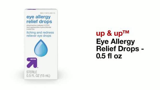 Eye Allergy Relief Drops - 0.5 fl oz - up &#38; up&#8482;, 2 of 6, play video