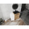 Vynxaria 36 in. Single Freestanding White Oak Plywood Bath Vanity with Black Ceramic Counter KD-PACKING Ready to Assemble - 4 of 4