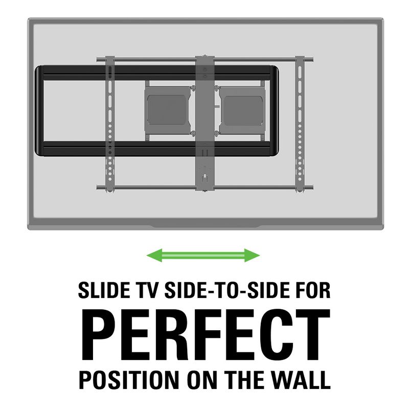 Sanus VLF613-B1 Super Slim Full Motion TV Mount for 40" - 80" TV, 3 of 12