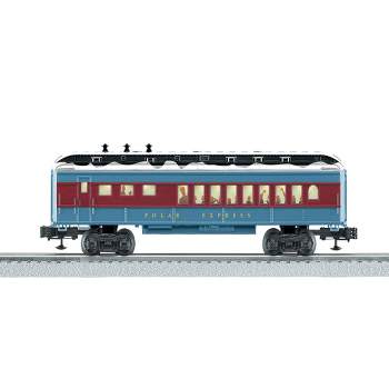 Lionel Trains The Polar Express Dinning Car Electric O Gauge Model Holiday Train Car with Interior Illumination and Operating Couplers
