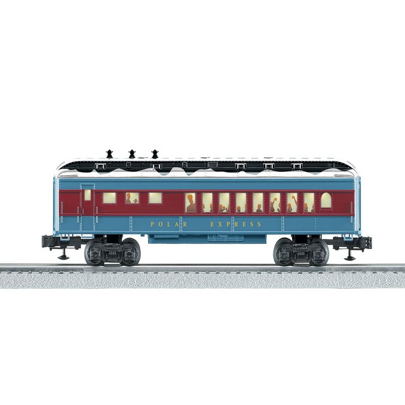 Lionel Trains The Polar Express Dinning Car Electric O Gauge Model Holiday Train Car with Interior Illumination and Operating Couplers, 1 of 6