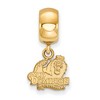 Black Bow Jewelry 14k Yellow Gold Plated Sterling Silver Old Dominion Monarchs NCAA Bead Charm - 3 of 4