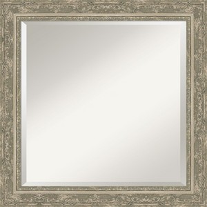 Amanti Art Filigree Beveled Framed Bathroom Vanity Wall Mirror - 1 of 4