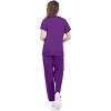 Medichic Women Scrubs Set V-Neck with Straight Leg Pants Medical Scrub Set - 4 of 4