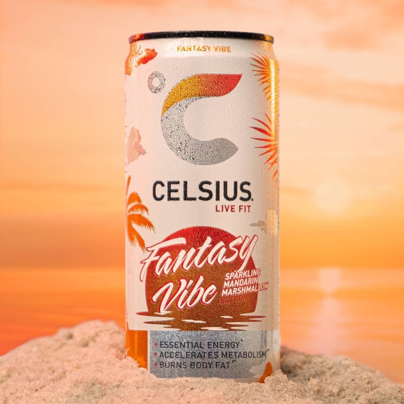 Celsius Sparkling Fantasy Vibe Energy Drink - 12 fl oz Can, 6 of 7