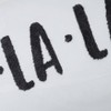 14"x24" Oversized 'FA LA LA LA' Embroidered Lumbar Throw Pillow White - Evergrace - 2 of 4