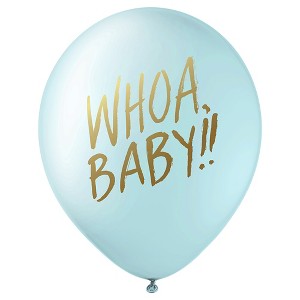 12ct Designer Baby Shower Balloons Blue