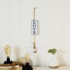 VIP Wood 16 in. White Love Hanging Tag with Tassel - 3 of 4