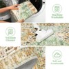 Vintage Carpet Washable Carpet Soft Imitation Wool Living Room Carpet Non-slip Vintage Distressed Decorative Carpet Oriental Print Easy-to-Clean - 3 of 4
