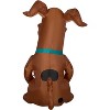 Gemmy Airblown Inflatable SCOOB with Pumpkin, 5 ft Tall, Brown - 3 of 4