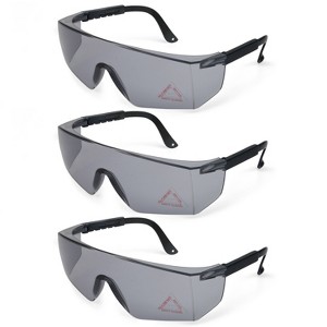 Bison Life Boxer Anti Fog Safety Glasses with Adjustable Temple & Built-in Side Shield, Protective Eyewear - 3pk - 1 of 4
