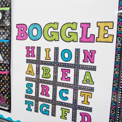 Chalkboard Brights 3" Bold Block Magnetic Letters, 55-Piece Set