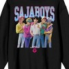 KPop Demon Hunters Saja Boys Adult Black Crew Neck Long Sleeve Sweatshirt - 2 of 3