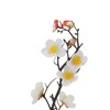 Unique Bargains Artificial Plants Golden Plum Blossom in Cloth Pot Plastic 4.72"x4.72"x11.42" 1 Pcs - 4 of 4