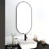 PAGED Oval Bathroom Mirror, Vanity Mirror with Aluminum Frame, Wall Mirror for Bathroom, Dressing Room - 3 of 4