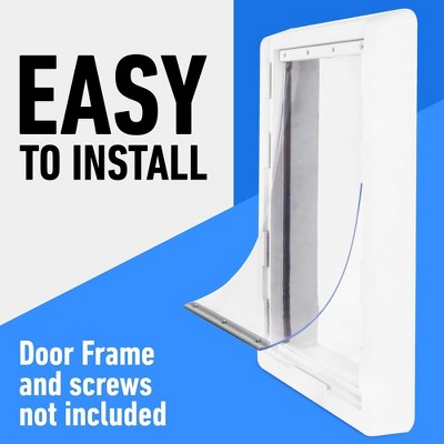 Extra Large Weatherproof Dog Door Flap with Metal Strip