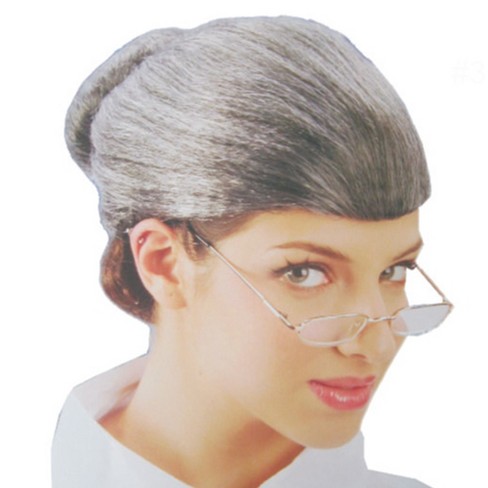 Dress Up America Granny Wig Childrens Grey Grandma Costume Wig