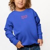 The Juniper Shop Embroidered Choose Happy Smiley Face Toddler Graphic Sweatshirt - 2 of 3
