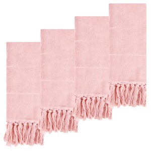 REGALWOVEN Bathroom Cotton Absorbent Soft Decorative Turkish Hand Towels with Tassel 14" x 30" - 1 of 4