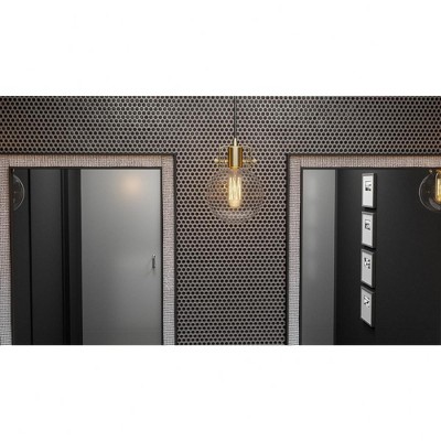 Weathered Brass Mini Pendant with Clear Glass Shade