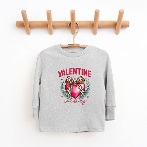 The Juniper Shop Coquette Valentine Vibes Toddler Long Sleeve Tee - 1 of 3