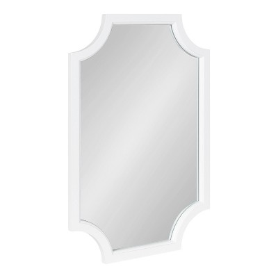 20" x 30" Hogan Scallop Wall Mirror White - Kate & Laurel All Things Decor