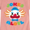 Girls' - Instant Message - Jokes Alotl Fitted Short Sleeve Graphic T-Shirt - 2 of 4