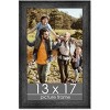 PosterPalooza | 13x17 Wide Barnwood Picture Frame, UV Acrylic, 6 Finishes - Grey, Brown, White, and Black - 2 of 4