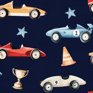 Veer Decor Vintage Race Cars Peel and Stick Wallpaper - 1 of 4