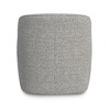 HomePop Upholstered Swivel Accent Chair White/Gray Boucle - 3 of 4