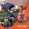 Baby Trend Sonar Seasons Single Toddler Stroller Foldable Travel Rolling Seat with Canopy Protection, Cupholders, and Storage Basket, Liberty Grey - 4 of 4