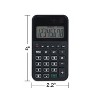 TRU RED Staples 8-Digit Solar and Battery Basic Pocket Calculator Black (ST130-CC) - 4 of 4