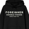 Foreigner Double Vision World Tour 1978 Adult Black Graphic Hoodie - 2 of 3