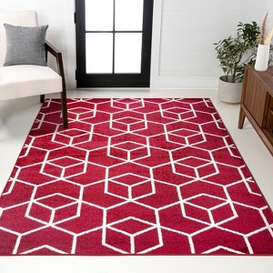 Tumbling Blocks Modern Geometric Area Rug - JONATHAN Y - 1 of 4