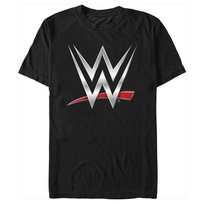 Men's WWE Chrome Logo  T-Shirt - Black - Small