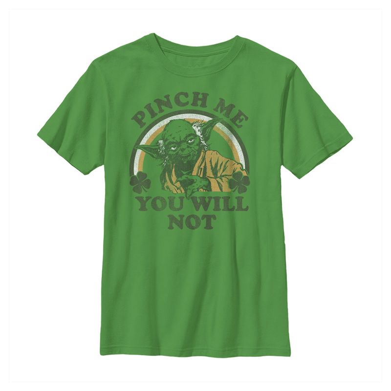 Boy's Star Wars Yoda Pinch Me Will You Not T-Shirt, 1 of 4