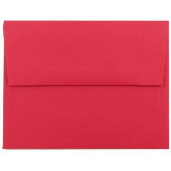 JAM Paper Brite Hue A2 Envelopes 4 3/8 X 5 3/4 50 per pack Red